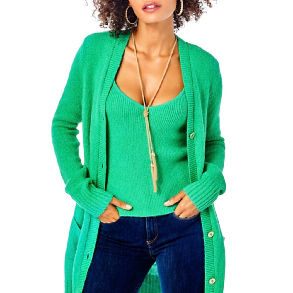 Lilly Pulitzer Leonette Sweater Set Botanical Green Style 011201 New w/o tags